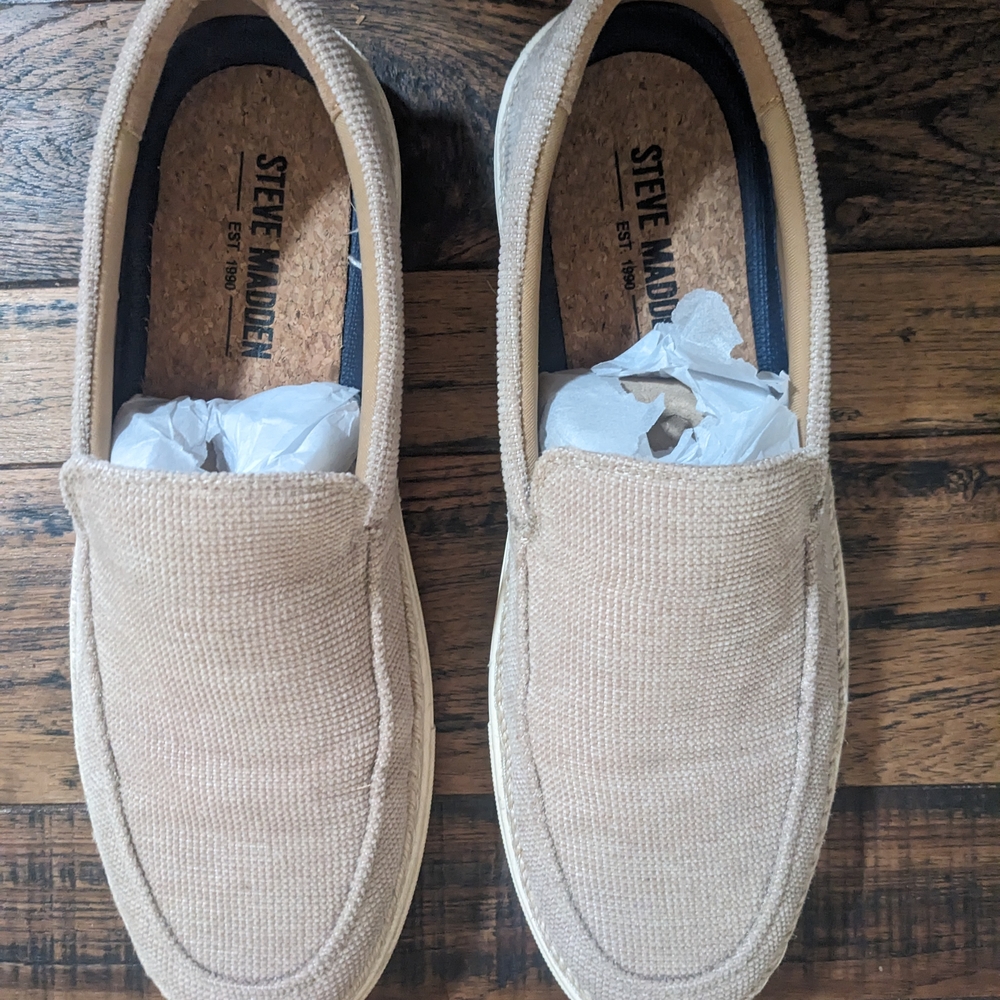 Steve Madden Tan Slip-On Shoes